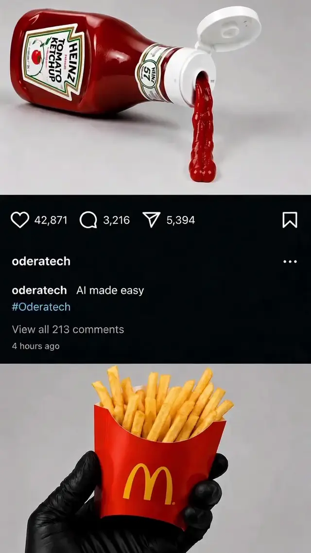 Surreal Ketchup Stream AI Video Prompt for Premium Food Ads