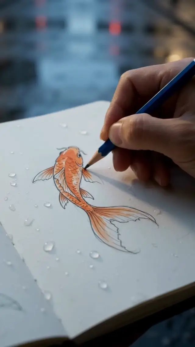 Magical Realism Koi Fish AI Video Prompt for Cinematic Product Reveals