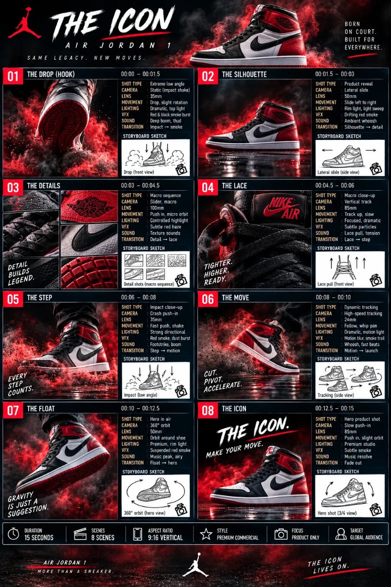 Reference image for Shoe lands on reflective black surface