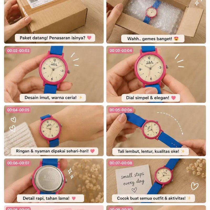 Reference image for A cute colorful women's wristwatch