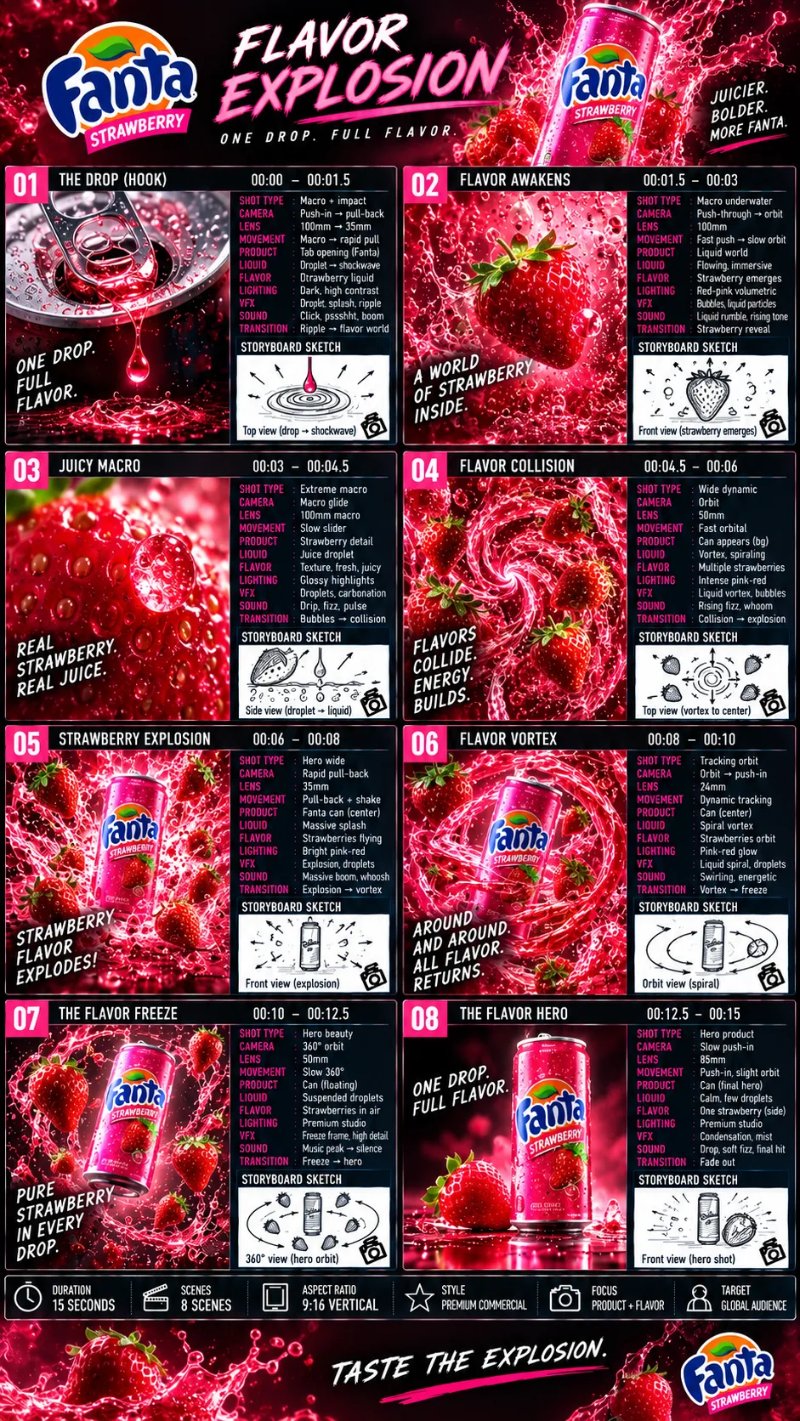 Reference image for ONE DROP. FULL FLAVOR. | FANTA STRAWBERRY