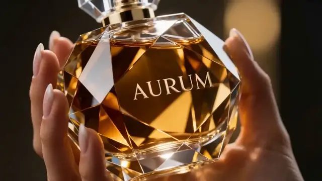 Golden Luxury Perfume Commercial AI Video Prompt Ideas