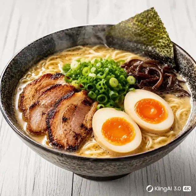 Steam Rises from an Exploded Ramen Infographic in Cinematic Detail