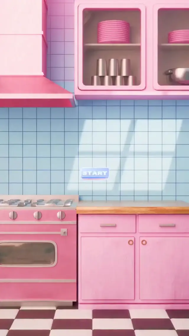 Playful Game UI Kitchen Lab Video Concept for Jelly, Skincare, and Snack Ads
