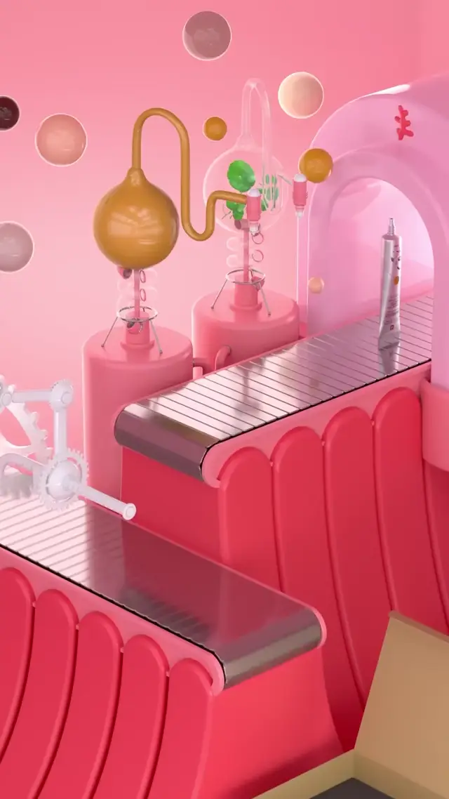 Whimsical Factory AI Video Prompt for Product Advertising Concepts