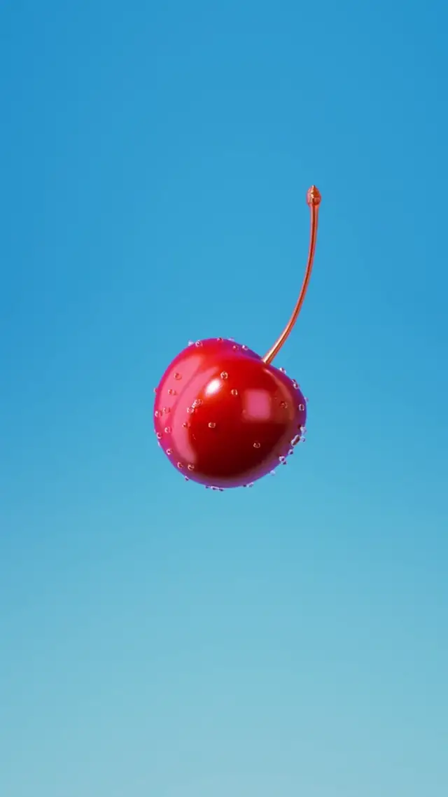 Lip Tint Ad Inspired by Cherry Splash Commercial for Beauty AI Video Prompt