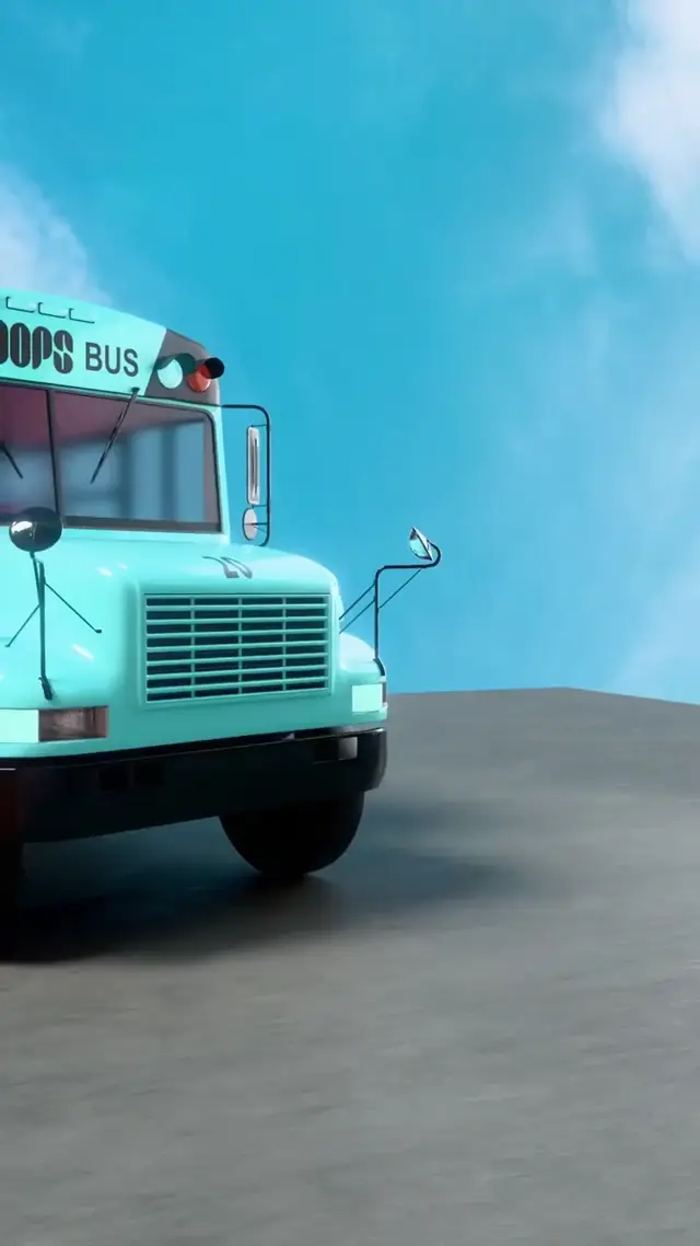 Loops Bus AI Video Prompt: A Modern 3D Ad Concept for Snack and Beverage Brands