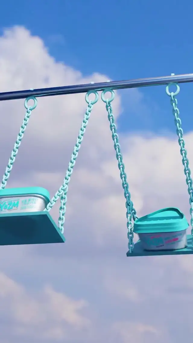 Whimsical Swings Product Reveal AI Video Prompt for Food and Beverage Ads