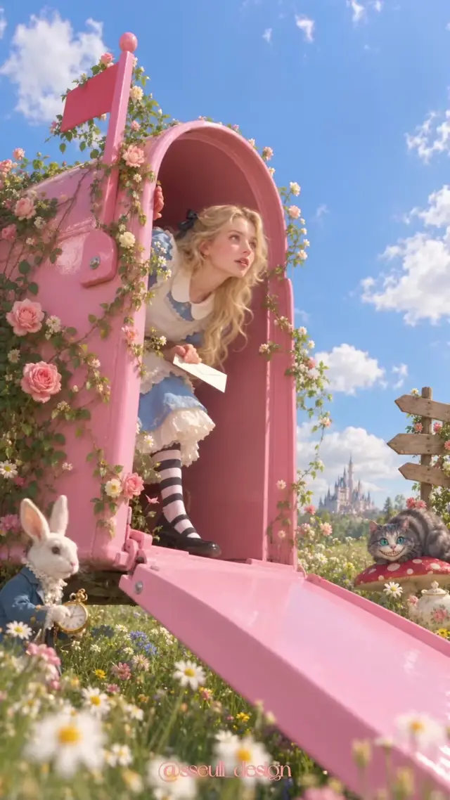 Alice in Wonderland AI Video Prompt for Whimsical Product Advertising