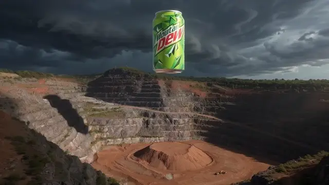 Gritty Industrial Product Reveal AI Video Prompt for Beverage and Energy Marketing