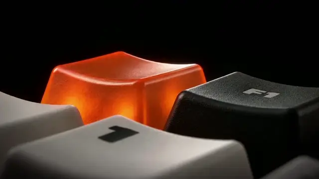 Mechanical Keyboard Commercial CGI Prompt for High-Energy Product Ads