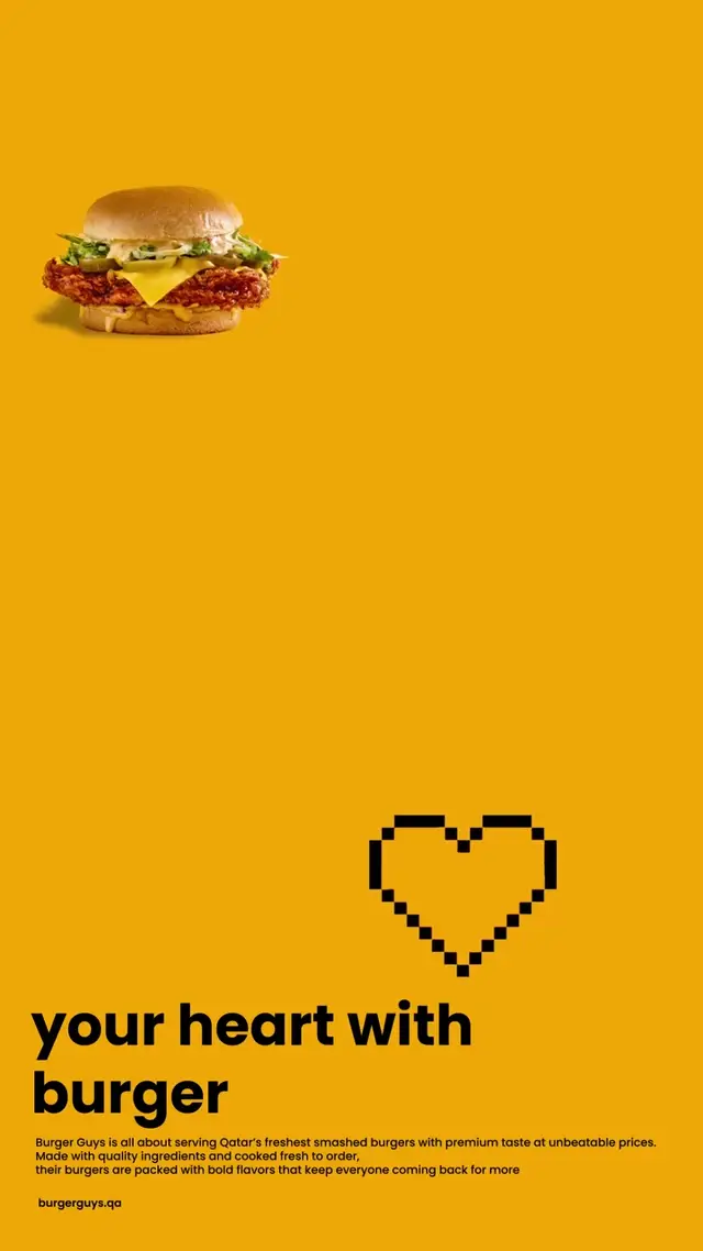 Pixel-Heart Burger Animation: Gamified 8-Bit Video Ad for Food Apps