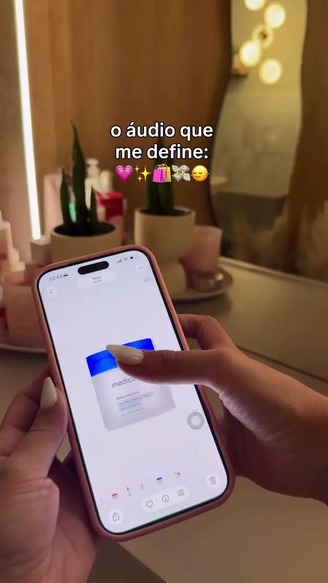 Vertical Phone Product Carousel Video Concept with Pink UI and Chat Interface for Ecommerce Ads