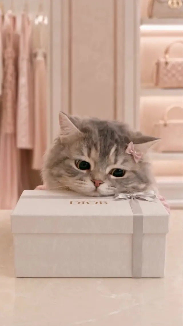 Cat Product Reveal AI Video Prompt for Luxury and Beauty Brands