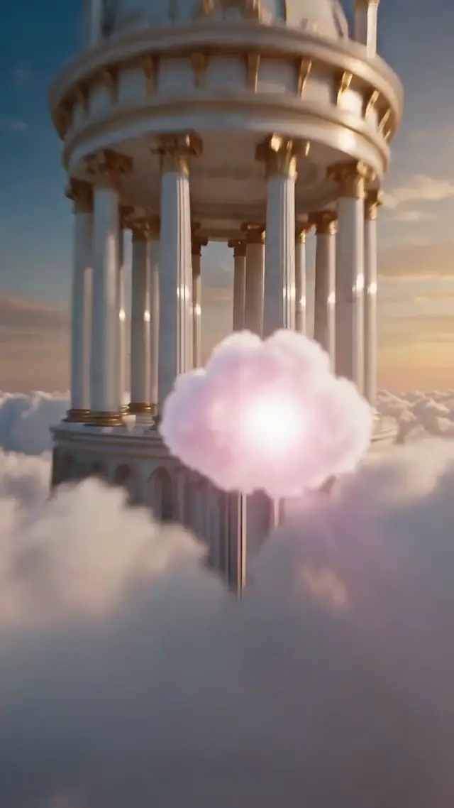 AI Video Prompt for Dreamy Cake Reveal and Angel Wings Animation