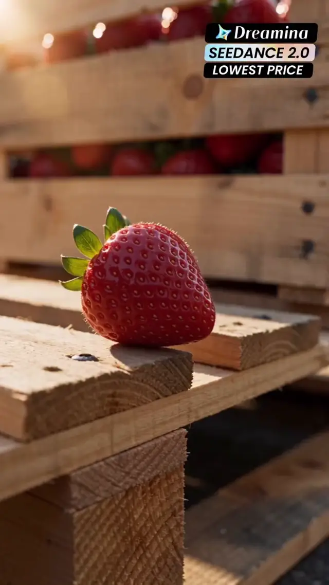 Industrial Strawberry Transformation AI Video Prompt for Food Marketing