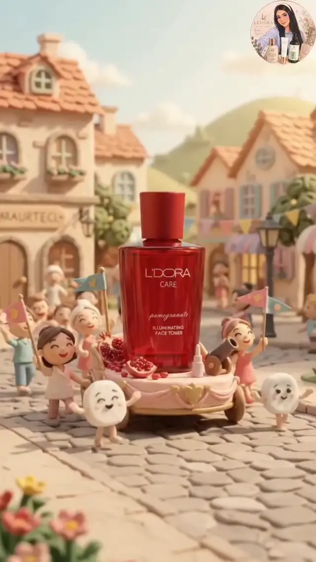 Chibi Parade Product Reveal AI Video Prompt for Cosmetics and Skincare