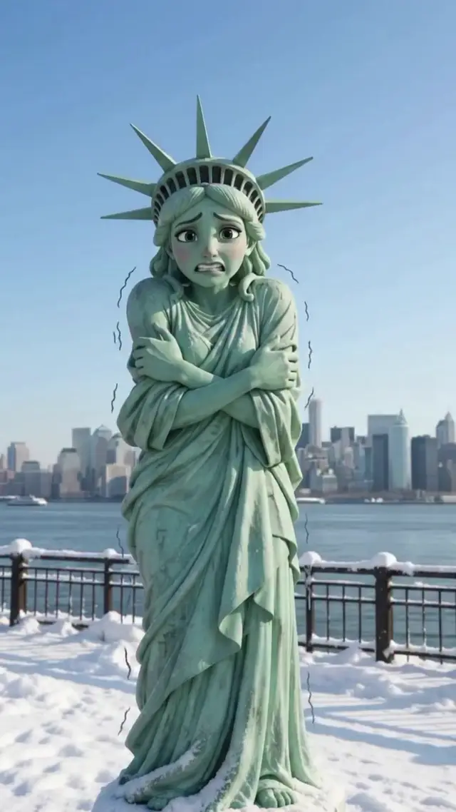 Winter Fashion Ad Ideas: Warm the Statue of Liberty with AI Video Prompts