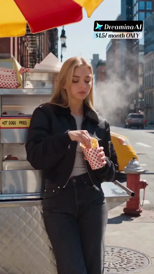 Cinematic Slow-Motion Street Action Video Prompt for Social Media Ads