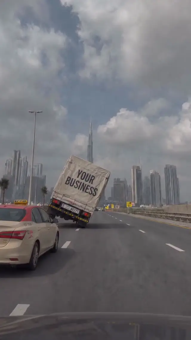 Business Crisis-to-Stability Dashcam Ad Concept for Service Brands