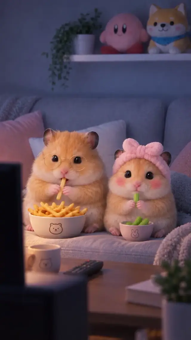 Adorable AI Video Prompt for Pet Product Ads with Comedic CGI Hamsters