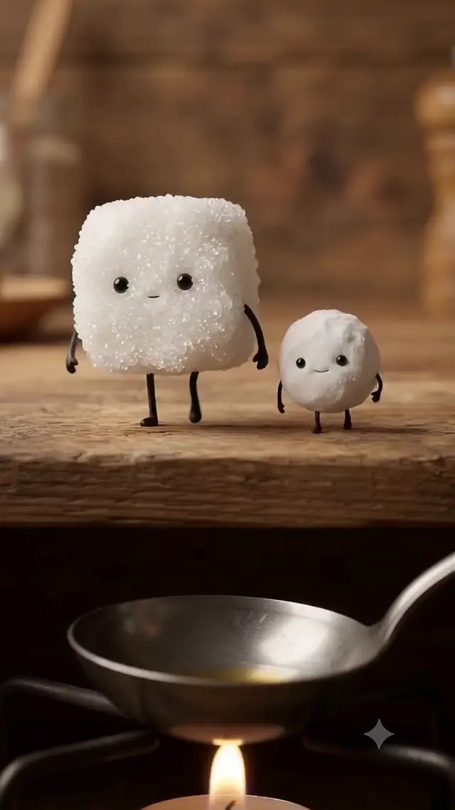 Whimsical Animated Sugar Melting and Cutting Video Concept for Product Ads